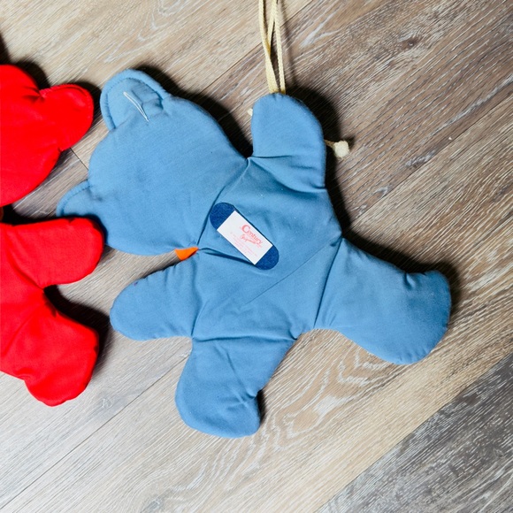 Century Originals Nursery Wall Hanging Bears Bow Ties Balloons Plush 1987 Vtg - Picture 10 of 15
